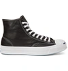 CONVERSE JACK PURCELL SIGNATURE LEATHER HIGH-TOP SNEAKERS