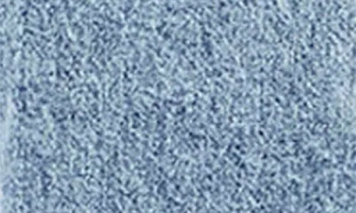 Alaïa Spiral Denim Trench In Bleu Neige