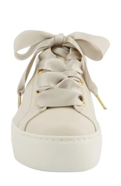Paul Green Blakely Platform Sneaker In Biscuit Almond Combo