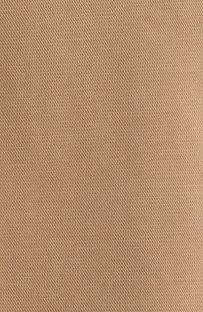 Bcbg Double Breasted Crop Trench Coat In Camel