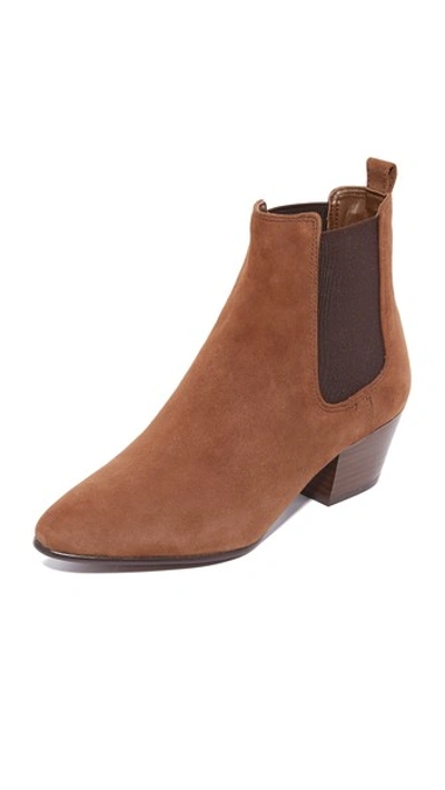 Shop Sam Edelman Reesa Booties In Woodland Brown