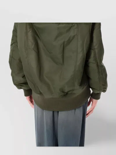 Jw Anderson Oversized Bomber Jacket With Front Pockets