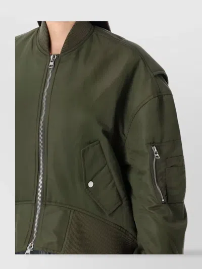 Jw Anderson Oversized Bomber Jacket With Front Pockets