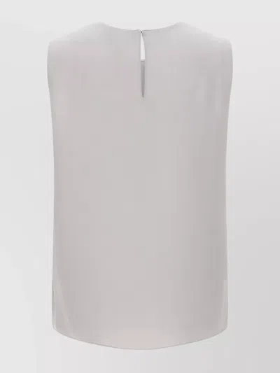 Theory 'straight Shell' White T-shirt With Round Neck