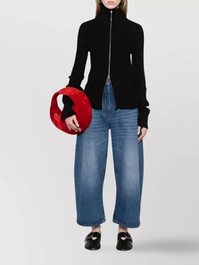 Studio Nicholson Blue Denim Chalco Cropped Jeans