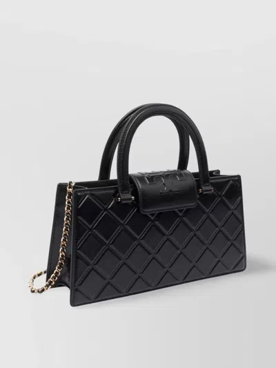 Tory Burch Quilted Rectangular Cross-body Bag With Top Handle