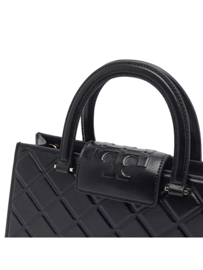 Tory Burch Quilted Rectangular Cross-body Bag With Top Handle