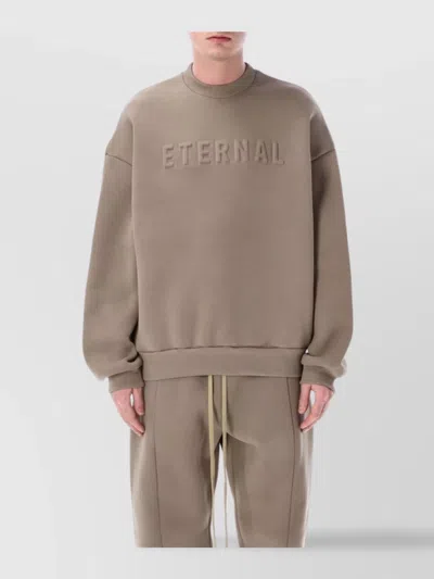 Fear Of God Eternal Relaxed Fit Crew Neck In Brown
