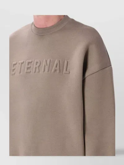 Fear Of God Eternal Relaxed Fit Crew Neck In Brown