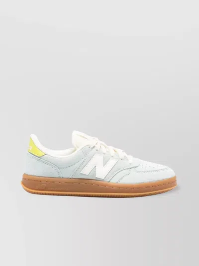 New Balance T500 Woman Sneakers Sky Blue Size 8 Leather In Blue