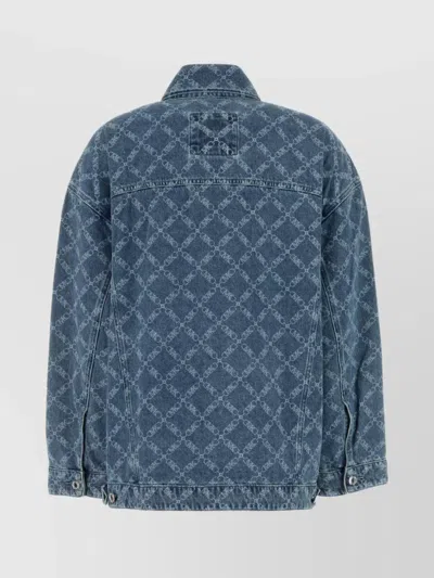 Michael Kors Denim Jacket Featuring Printed Pattern