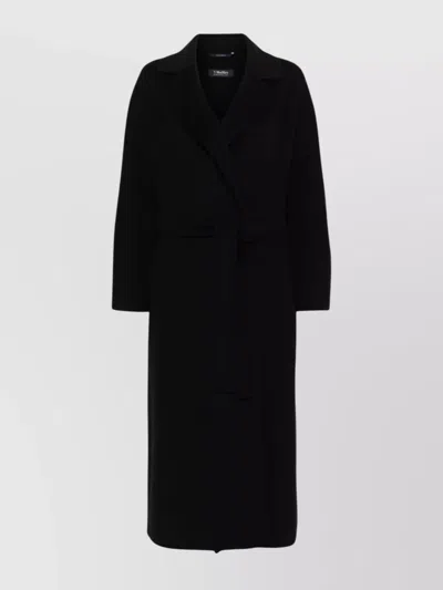 S Max Mara Elisa Wool Belted Long Coat