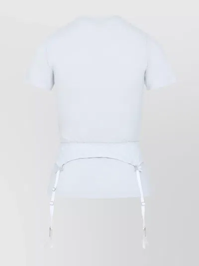Balenciaga Chalk Stretch Cotton T-shirt