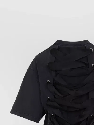 Balenciaga Lace Up Back Bow Detail T-shirt