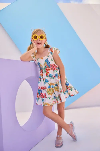 Bisby Kids' Twirl Dress In Vintage Floral