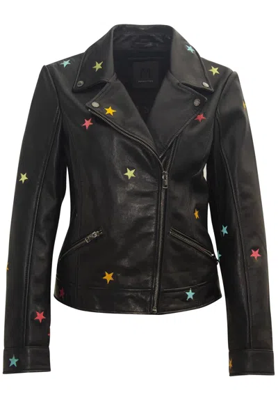 Mauritius Women's Nanca Rf Leather Jacket, Black