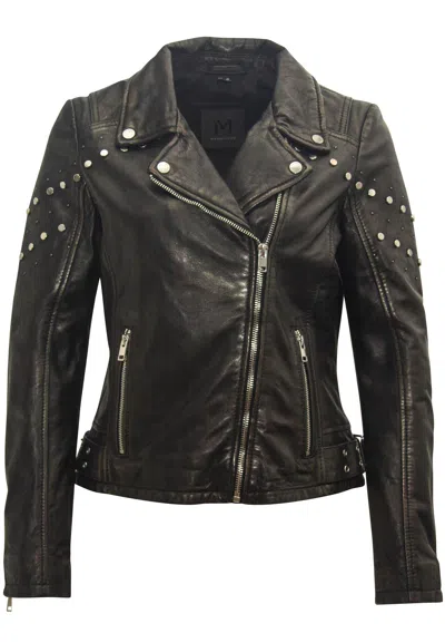 Mauritius Women's Danielle Rf Leather Jacket, Black