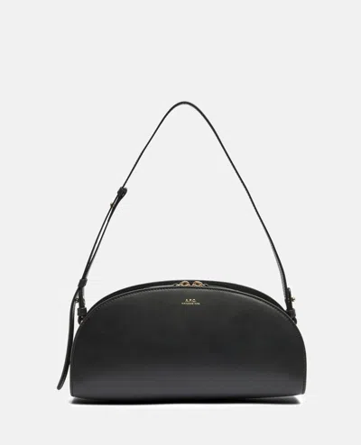Apc A.p.c. 'demi-lune' Shoulder Bag In Black