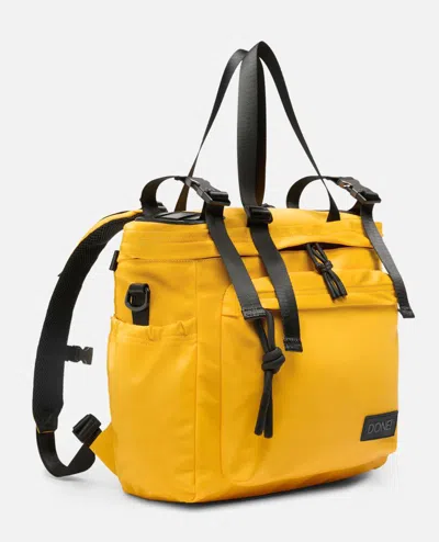 Done Spacious Yellow Backpack With Adjustable Straps In Yellow
