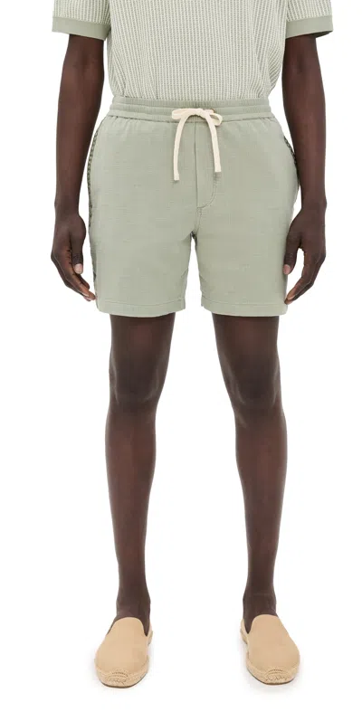 Marine Layer Saturday Beach Shorts 6 Shadow In Green