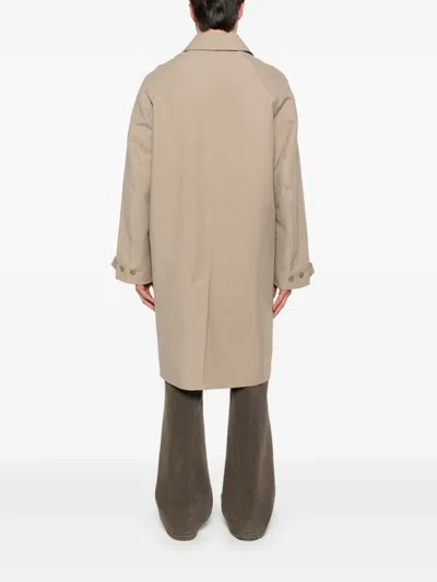 Entire Studios Beige Duster Trench Coat In Buff