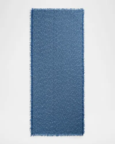 Totême Boucle Linen Sarong In Azure White 294