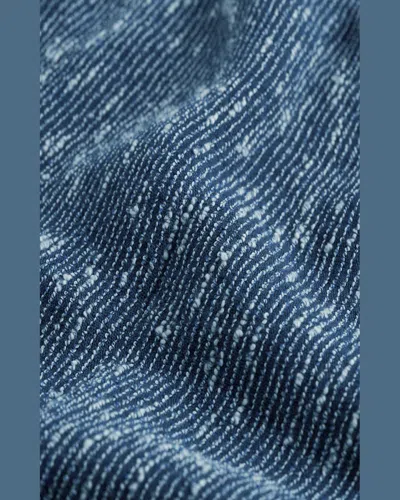 Totême Boucle Linen Sarong In Azure White 294