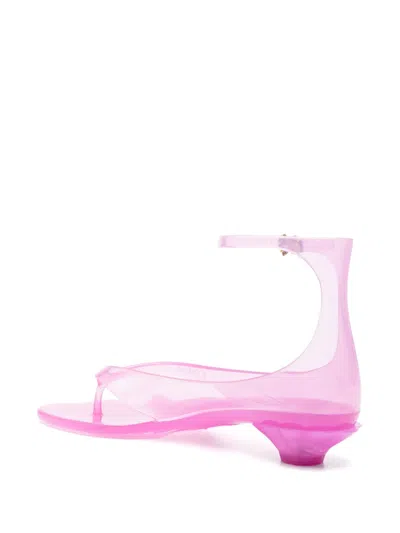 Chloé Chloe Women Fluo Pink Tpu Chloe Jelly Thong Sandals In Pink Fizz