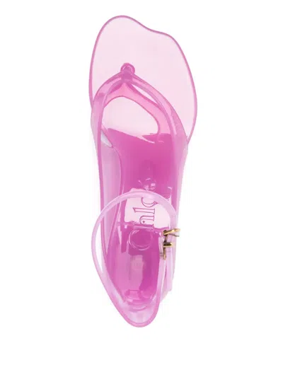 Chloé Chloe Women Fluo Pink Tpu Chloe Jelly Thong Sandals In Pink Fizz