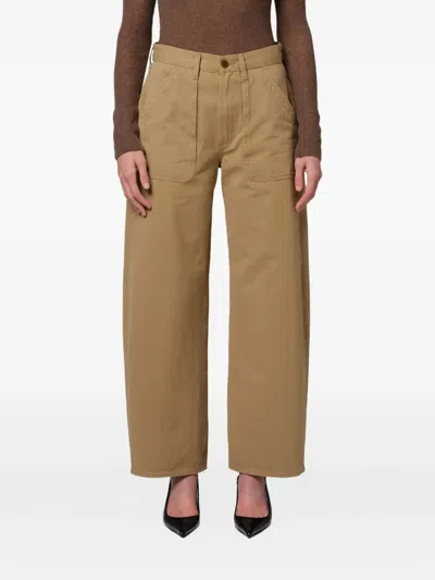 Citizen Of Humanity Citizens Of Humanity Ayla Wide Leg Utility Twill Pants In Heirloom