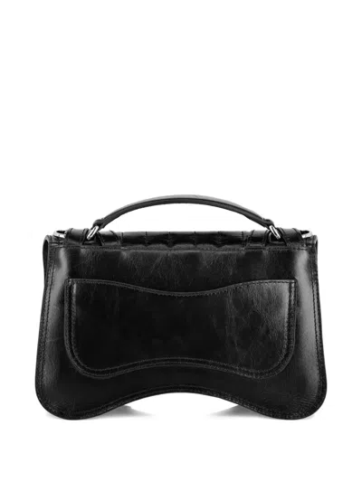 Philipp Plein Leather Medium Belt Bag Hexagon In Black