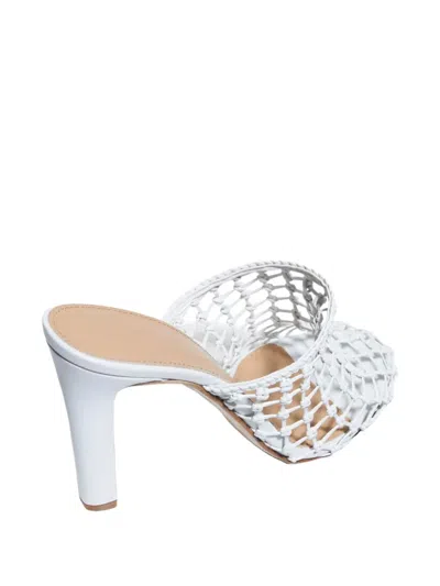 Ferragamo Ellas X5 Leather Mule In White