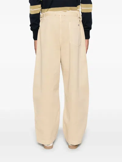 Lemaire Big Work Trousers In Yellow