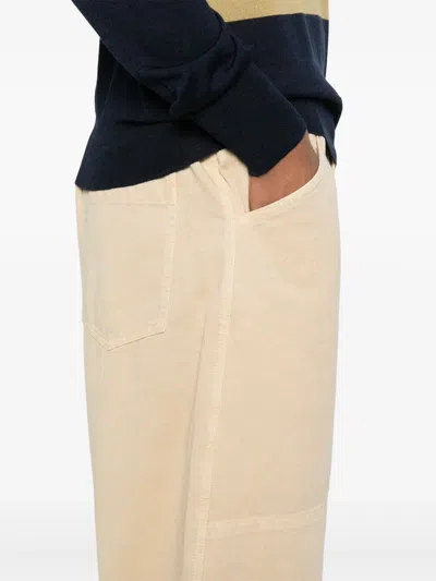 Lemaire Big Work Trousers In Yellow