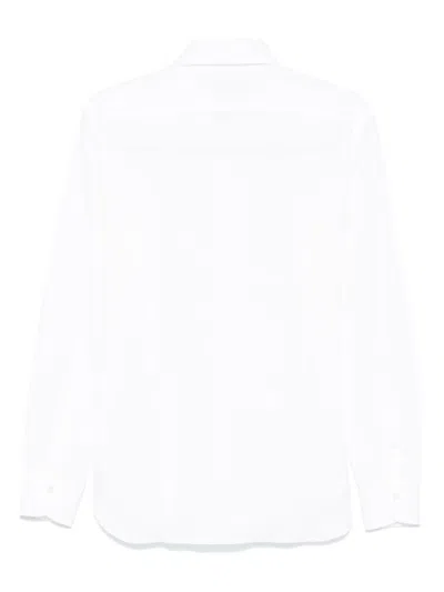 Barba Napoli Seersucker Shirt In White