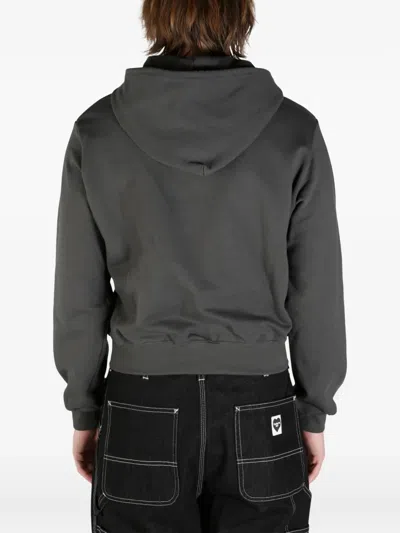 Magliano Logo-embroidered Hoodie In Anthracite