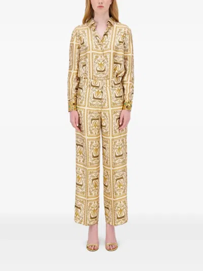 Paula Silk Shirt In Neutrals