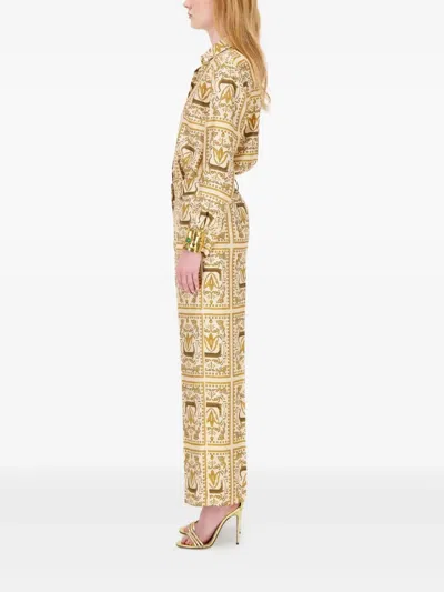 Paula Silk Shirt In Neutrals