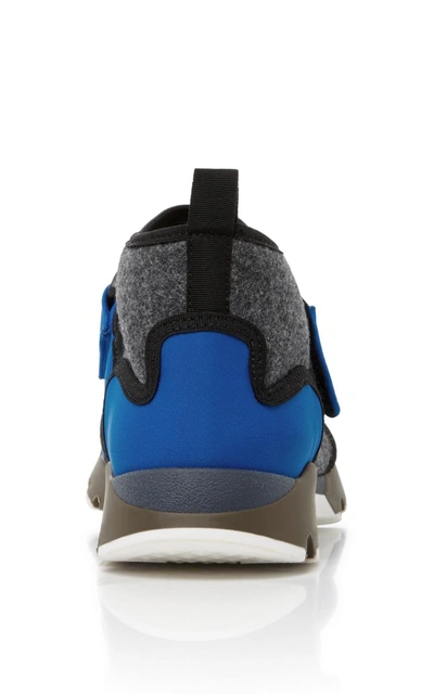 Shop Marni Neoprene High Top Sneakers