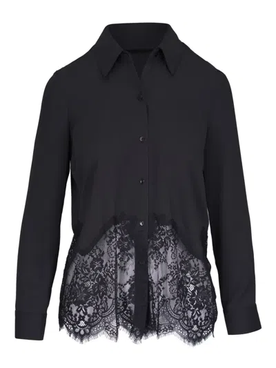 L'agence Adalee Lace Blouse In Black