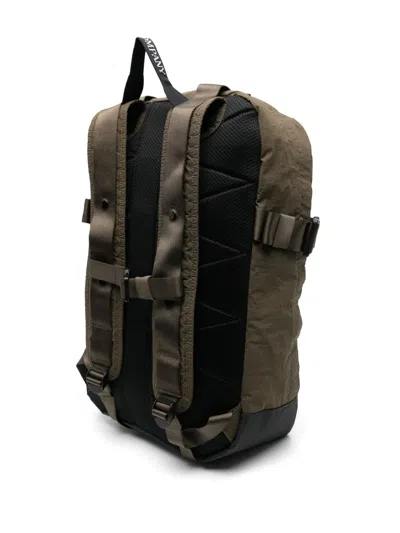 C.p. Company C.p.company Logo Embroidered Backpack In Green