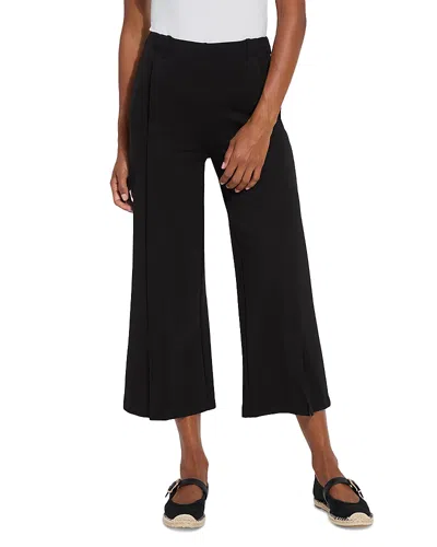 Lyssé Kori Pleat Detail Cropped Pant (24" Inseam) In Black