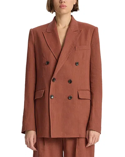A.l.c Declan Double-breasted Linen-blend Twill Blazer