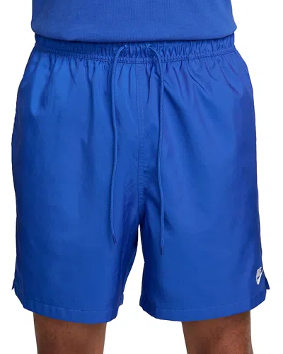 Nike Club Flow Straight-leg Shell Drawstring Shorts In Game Royal