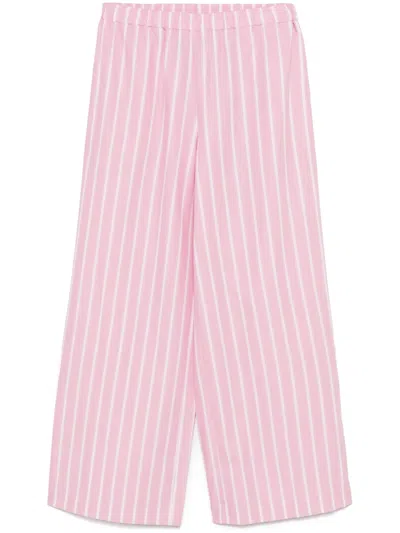 Woera Striped Trousers In Pink