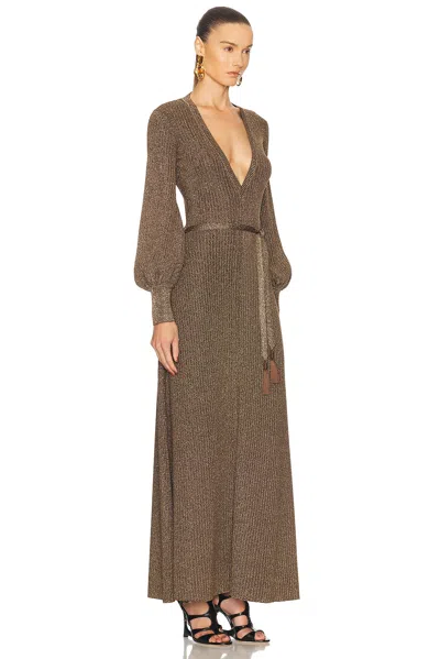 Tom Ford Embellished Metallic Jersey Maxi Dress In Gold