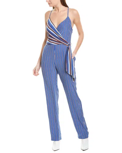 Rag & Bone Felix Silk Jumpsuit In Blue