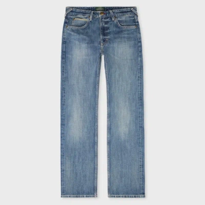 Lee + Paul Smith Paul Smith + Lee Mid Antique-wash Selvedge 101 Rider Jeans Blue
