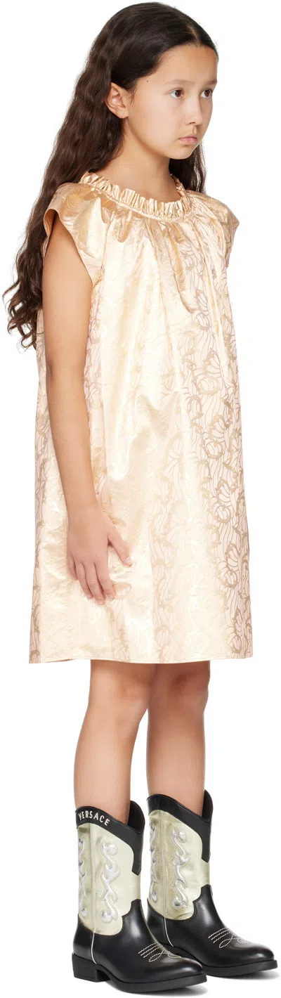 Bonpoint Kids Gold Charlotte Dress In 524a Fl Rose Fane