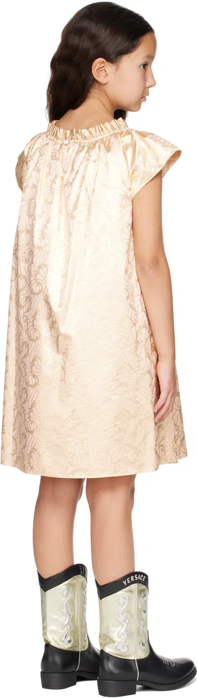 Bonpoint Kids Gold Charlotte Dress In 524a Fl Rose Fane